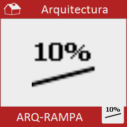 Permite crear todo tipo de rampas de acceso en un proyecto de arquitectura. Se pueden configurar todos los aspectos del dibujo a crear.
