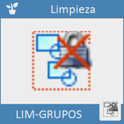Elimina automáticamente todos los grupos del dibujo.
