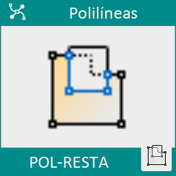 Resta una polilínea a otra polilínea.
