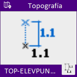 Este comando permite asignar a los puntos seleccionados en el dibujo y de forma automática una cota o elevación que se obtiene a partir del valor de un texto o de la cota o elevación de una curva cercana.