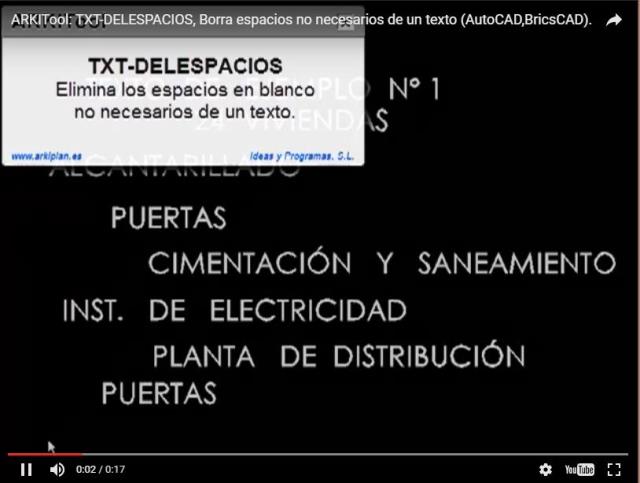 Borra espacios en blanco no necesarios de un texto.