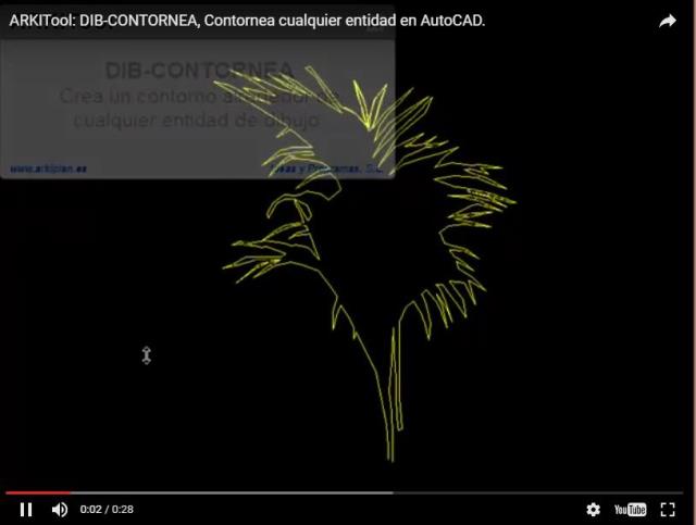Crea un contorno alrededor de cualquier entidad del dibujo.
