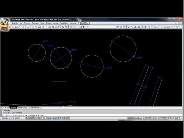 Añade cotas al dibujo simplemente marcando un único punto por cada entidad.