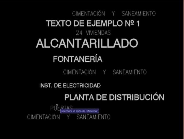 Copia de una entidad de texto el factor de escala de los textos al resto de textos seleccionados a continuación.